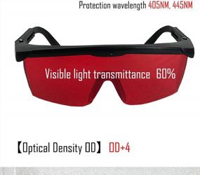 img 3 attached to Eye Protective Glasses For Blue Violet Light CNC Laser With Wavelength Of 405Nm And 445Nm, Ideal For DIY Projects, Available In Red Color - PUREWORDS