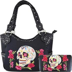 img 4 attached to Flower Concealed Handbag Shoulder Wallet Women's Handbags & Wallets ~ Shoulder Bags
