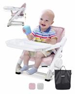 unilove feed me 3-in-1 booster seat for dining - plum pink логотип