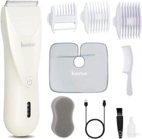 img 4 attached to 👶 Baistom Baby Hair Clipper - Quiet Hair Trimmer for Kids and Children - Waterproof, Rechargeable Cordless Haircut Kit for Toddler - Cream White