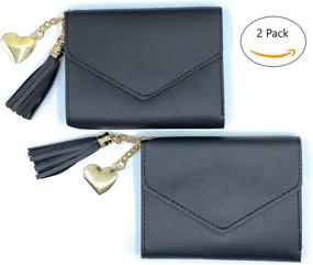 img 3 attached to Wallet Leather Pendant Checkbook Organizer Women's Handbags & Wallets : Wallets