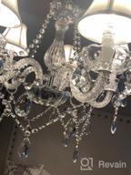 img 1 attached to Saint Mossi Modern Contemporary Elegant K9 Crystal Glass Chandelier Pendant Ceiling Lighting Fixture - 5 Lights review by Cody Mckechnie