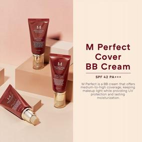 img 3 attached to Flawless Skin: MISSHA M Perfect Cover BB Cream SPF42 PA+++ In Bright Beige, 50Ml