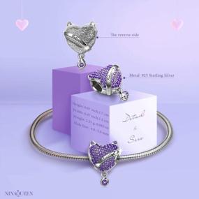 img 3 attached to Personalize Your Style With NINAQUEEN Birthstone Charms - Exquisite 925 Sterling Silver With Cubic Zirconia And Gift-Ready Packaging!