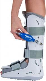 img 1 attached to Foam Pneumatic Walker Brace/Walking Boot By Aircast FP