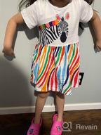 img 1 attached to Comfortable and Stylish Short Sleeve Tunic Playwear Dress for Toddler and Little Girls review by Jesse Jewett