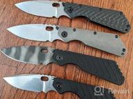 img 1 attached to Eafengrow EF225 Hunting Pocket Knife - D2 Blade, Titanium Handle & Clip, EDC Survival Tool (Gray) review by Brandon Page