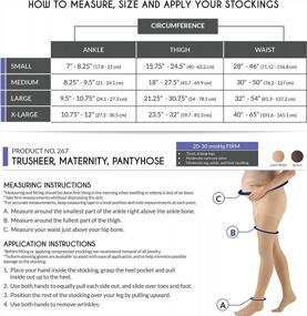 img 3 attached to Maternity Pantyhose With 20-30MmHg Compression, Tummy Support And 20 Denier Sheer Fabric By Truform