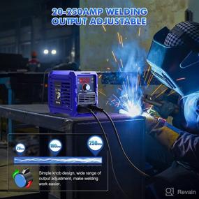 img 2 attached to SeeSii Upgraded Stick Welder 250Amp: Intelligent MMA Welding Machine with Digital Display, LCD and Hot Start Features - 110V Inverter, Electrode Holder, Work Clamp Included