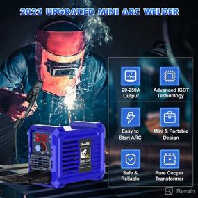 img 3 attached to SeeSii Upgraded Stick Welder 250Amp: Intelligent MMA Welding Machine with Digital Display, LCD and Hot Start Features - 110V Inverter, Electrode Holder, Work Clamp Included