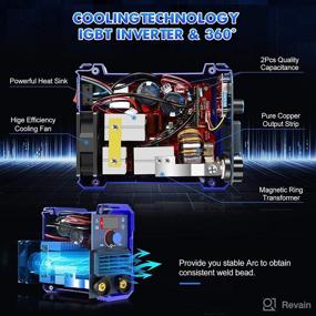 img 1 attached to SeeSii Upgraded Stick Welder 250Amp: Intelligent MMA Welding Machine with Digital Display, LCD and Hot Start Features - 110V Inverter, Electrode Holder, Work Clamp Included