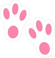 easter bunny footprint decal decoration logo