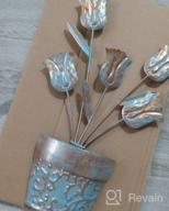 img 1 attached to Add A Touch Of Elegance To Your Space With LIFFY Metal Flower Wall Decor - A Stunning Metal Sculpture For Your Living Room Or Bedroom! review by Ryan Chaplain