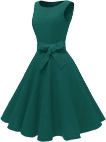 img 3 attached to 👗 Dressever Boatneck Sleeveless Cocktail Dress with Pockets for Women's Clothing