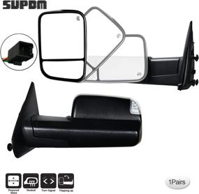 img 4 attached to SUPDM Towing Mirrors Signal Housing Exterior Accessories