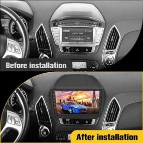 img 3 attached to AWESAFE Car Radio For Hyundai Tucson 2010-2015 Android 10 Touch Screen Carplay Stereo Android Auto GPS Navigation Media Player Support Bluetooth WiFi Steering Wheel Control Phone Mirroring