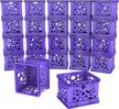 18-pack storex micro crate, 6.75 x 5.8 x 4.8 inches - purple (63105u18c) logo