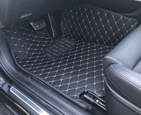 img 3 attached to USA-Made All Weather Heavy Duty Full Coverage Floor Mat Floor Protection [Front and Rear] for 2016-2020 Jaguar F-Pace - Black Single Layer