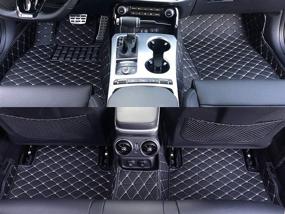 img 1 attached to USA-Made All Weather Heavy Duty Full Coverage Floor Mat Floor Protection [Front and Rear] for 2016-2020 Jaguar F-Pace - Black Single Layer