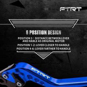 img 1 attached to 🔷 FTRT Short Brake Clutch Levers for YZF R3, YZF-R25, MT-03/MT-25 - 2013-2021, in Blue