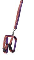 🐱 lusaya cat leash, adjustable kitten strap - simple and practical design, perfect for adult cats and kittens in spring, purple, 4ft logo