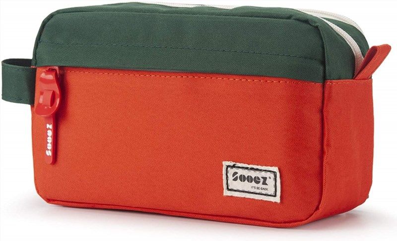 Sooez Wide-Opening Pencil Pen Case, Lightweight & Spacious Pencil Pouch Zipper Stationery Bag, Aesthetic Supply with Triangular Design for Adults