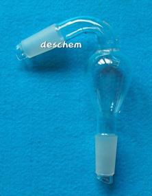 img 1 attached to 24/40 Glass Bent Anti-Splash Adapter - Lab Glassware By Deschem