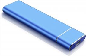 img 4 attached to 💙 1ТБ Синий Внешний Устройство С USB 3.1 Жёсткий диск Для ПК Ноутбук Макбук - Переносной И Эффективный