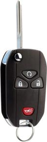 img 2 attached to 🔑 Convenient Keyless Entry Flip Key Remote for Car - 15913421 Ignition Key by KeylessOption