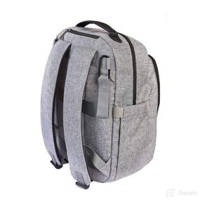 img 2 attached to 🎒 Kiinde Diaper Bag Backpack: Grey Unisex Baby Bag with Changing Pad, Stroller Straps, Laptop Sleeve – Ideal Travel Companion for Mom and Dad