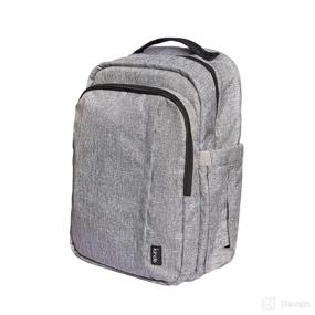 img 4 attached to 🎒 Kiinde Diaper Bag Backpack: Grey Unisex Baby Bag with Changing Pad, Stroller Straps, Laptop Sleeve – Ideal Travel Companion for Mom and Dad