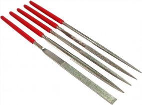 img 1 attached to 140Mm/150 Grit Diamond Needle File Set - HTS 101J0 5Pc