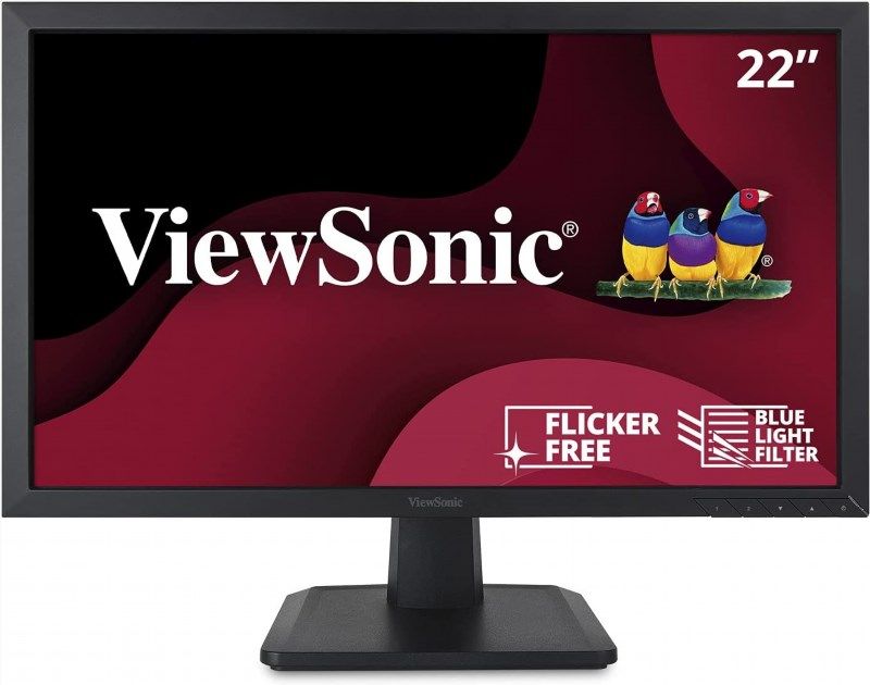viewsonic va2252sm monitor displayport inputs 1920x1080p, 75hz, anti glare, lcd Logo