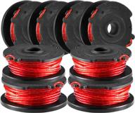 8-pack snapfresh trimmer line replacement spools, 13 ft 0.065” weed wracker bbt-ze20st logo