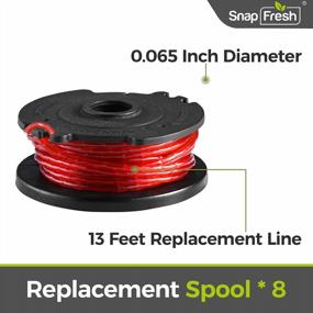 img 3 attached to 8-Pack SnapFresh Trimmer Line Replacement Spools, 13 Ft 0.065” Weed Wracker BBT-ZE20ST