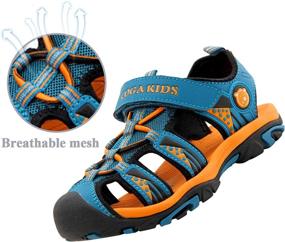 img 3 attached to SAGUARO Outdoor Closed Toe Breathable Athletic Boys' Shoes : Outdoor