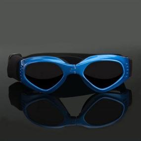 img 2 attached to 🐶 Cocopet Enhanced Design: Stylish Dog Goggles Pet Sunglasses Eye Wear - UV Protective and Waterproof Eyewear for Small to Medium-sized Puppies and Dogs