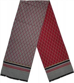 img 1 attached to Stay Warm And Fashionable With Debra Weitzner'S Men'S Cashmere Feel Scarves In 12 Prints