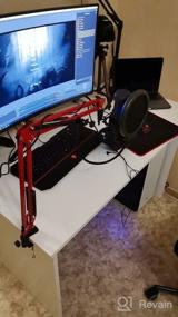 img 5 attached to Audio-Technica AT2020USB+ Condenser Microphone Bundle with 🎙️ Knox Gear Shock Mount, Boom Arm, and Pop Filter