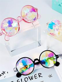 img 1 attached to Experience A Mind-Blowing Festival With 3 Pairs Of Kaleidoscope Sunglasses