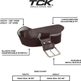 img 1 attached to TCK Softball Baseball Youth Black Women's Accessories : Belts