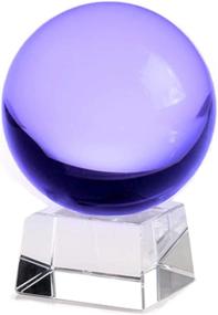 img 4 attached to Amlong Crystal Purple Crystal Ball 80Mm (3.1 In.) Including Angled Crystal Stand And Gift Package