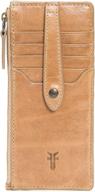 frye melissa snap wallet cognac women's handbags & wallets and wallets logo