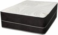 twin size greton 10-inch memory foam mattress & 4" low profile box spring set - good for back support! logo
