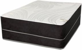 img 4 attached to Twin Size Greton 10-Inch Memory Foam Mattress & 4" Low Profile Box Spring Set - Good For Back Support!