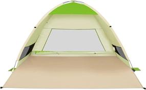 img 4 attached to Stay Cool At The Beach With Gorich 3-4 Person Pop Up Beach Tent - UPF 50+ Sun Protection, Cabana Style Shelter, And Simple Setup