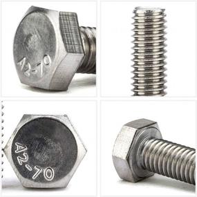 img 2 attached to Fullerkreg 18-8 Stainless Steel Hex Head Screw M10X1.5, 30Mm Length, Pack Of 10 For Improved SEO