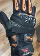 img 1 attached to Red L Motorcycle Gloves: Breathable, Touchscreen & Anti-Slip For Men Women | Hard Knuckles Protection For Motocross, BMX ATV MTB Cycling, Road Racing - COFIT review by Jeff Prabhu