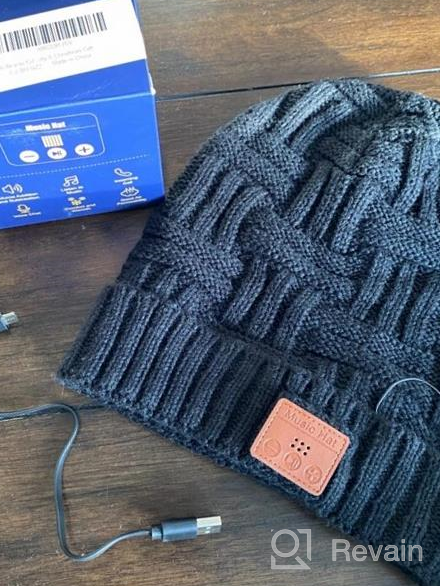 img 1 attached to Stay Connected In Style: BLACK GREENEVER Bluetooth Beanie Hat For Men And Women - Ideal Christmas Stocking Stuffer Gift review by Jeff Gopala