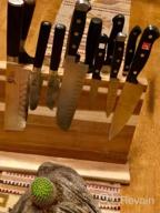 img 1 attached to Efficiently Organize Your Knives With Uniharpa'S Double Sided Magnetic Knife Block review by Gregory Flynt